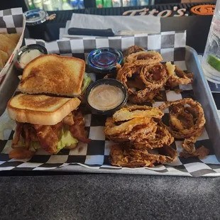 BLT with Onion Rings