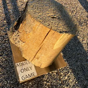 an adult only game sign