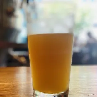 a glass of beer