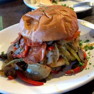 The Supreme Pizza Burger.  DELICIOUS!