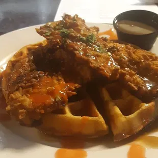 food, waffles
