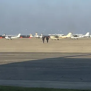 Castle Air Force Base, now retired, is still available for flight lessons or to land your plane and after a short walk, find "The Tarmac".