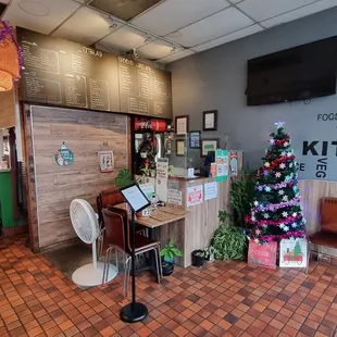 the interior of the restaurant