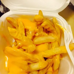 Cheddar fries