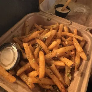 Garlic truffle fries