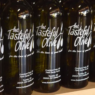 bottles of olive oil