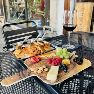 Happy hour cheese platter