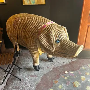 Who doesn&apos;t love a cork covered pig on casters?