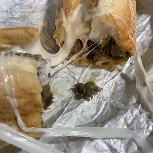 8" Philly Sub....look at that cheese!