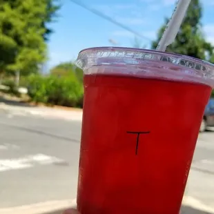 Passion Fruit Hibiscus Tea - Very refreshing, and pretty good if you enjoy the strong taste of hibiscus