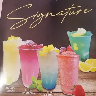 Signature drinks (I chose the rainbow mermaid) it was delicious