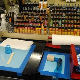 We only use professional ink and equipment on your tattoos but feel free to ask more questions about the artist and studio be...