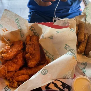 Cheese Stix and chicken tenders