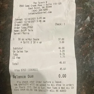30 Pieces with 4 oz Sauce