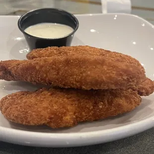 Dried up chicken strips