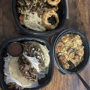 $70 worth of overcooked food