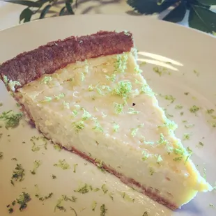 Homemade key lime pie.