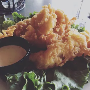 Hand-battered chicken fingers