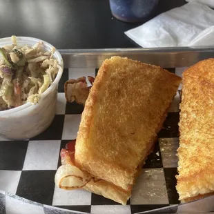 Grilled Cheese Tomato and Bacon Sandwich