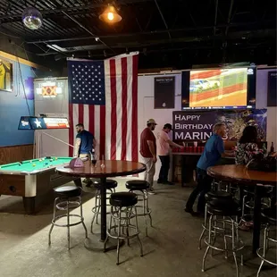 American flag on display...