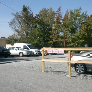 Defending their parking space.