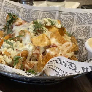 Blue cheese chips appetizer -- very good.