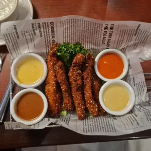 Sesame Stix Appitizer  Peanut    dipping!