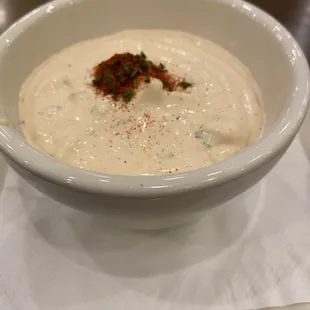 Seasoned sour cream...for six people? Nope that's an individual serving.