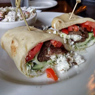 Grilled gyro.