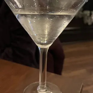 $12 Hendricks dirty martini; did not take a drink out of it.