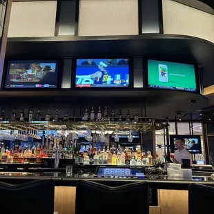 This is the bar in the sports book where the tavern is located