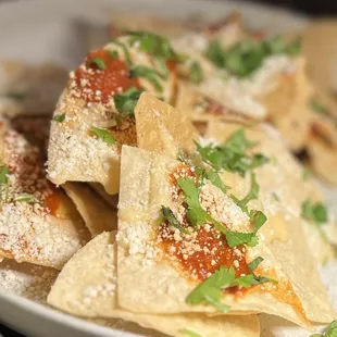 Lightly loaded but compelling nachos