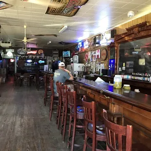 a man sitting at the bar