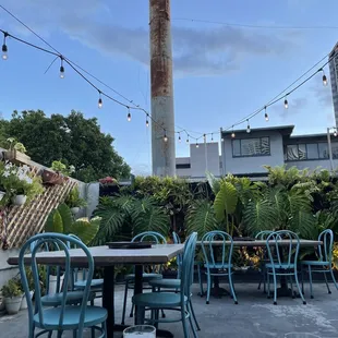 Outdoor rooftop area