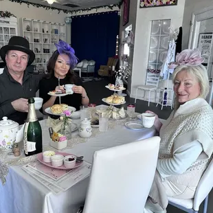 A very distinguished group of ladies and the gentleman
