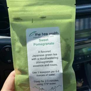 Little sample tea pouches ($3) make great favors!!!!