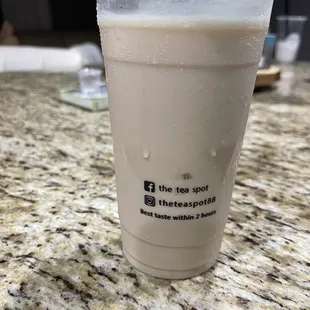 My coffee milk tea not filled to the top
