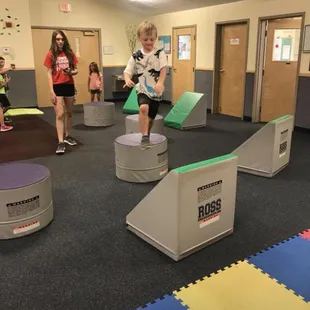 Ninja Zone on Wednesday&apos;s never disappoints. The kids get ALL their energy out through fun obstacle courses.