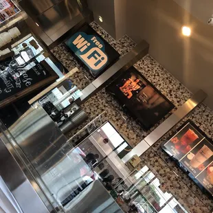 Free WiFi! Tells you what music is playing ! Great place to study