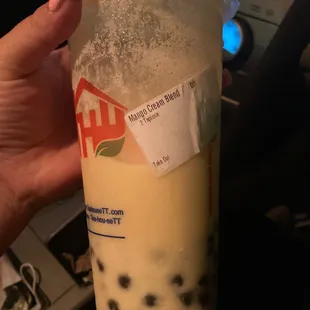 DID NOT TASTE LIKE MANGO CREAM BLEND AT ALL!!!! I GUESS SINCE I DIDN&apos;T TIP THEY DIDN&apos;T MAKE MY DRINK RIGHT!!!! UNACCEPTABLE!!!