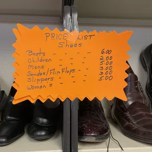 Shoes and Prices