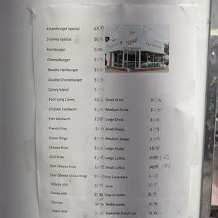 Updated Menu 4/24/22