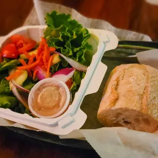 Side Salad &amp; Bread