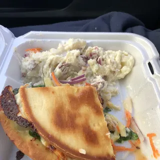 Grilled Cheese and Veggie Flatbread Sandwich