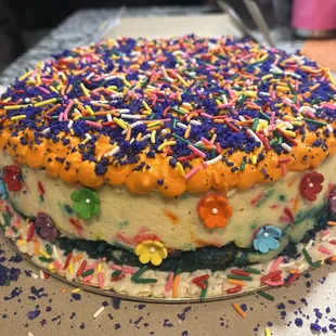 Birthday cake cheesecake