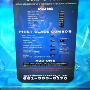 Menu. A seafood truck in Bako? Delicious!!!!! Want to try it all