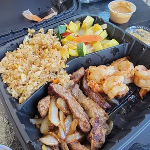Steak &amp; Shrimp combo plate