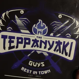 Menu and contact info.