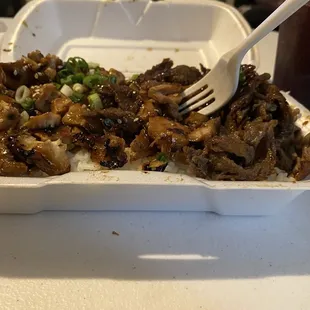 Large Chicken and Beef Bowl