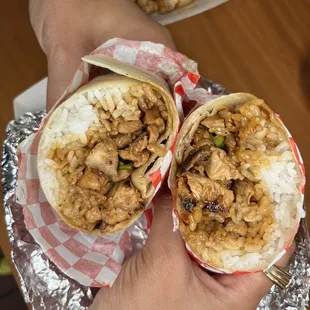 Chicken burrito